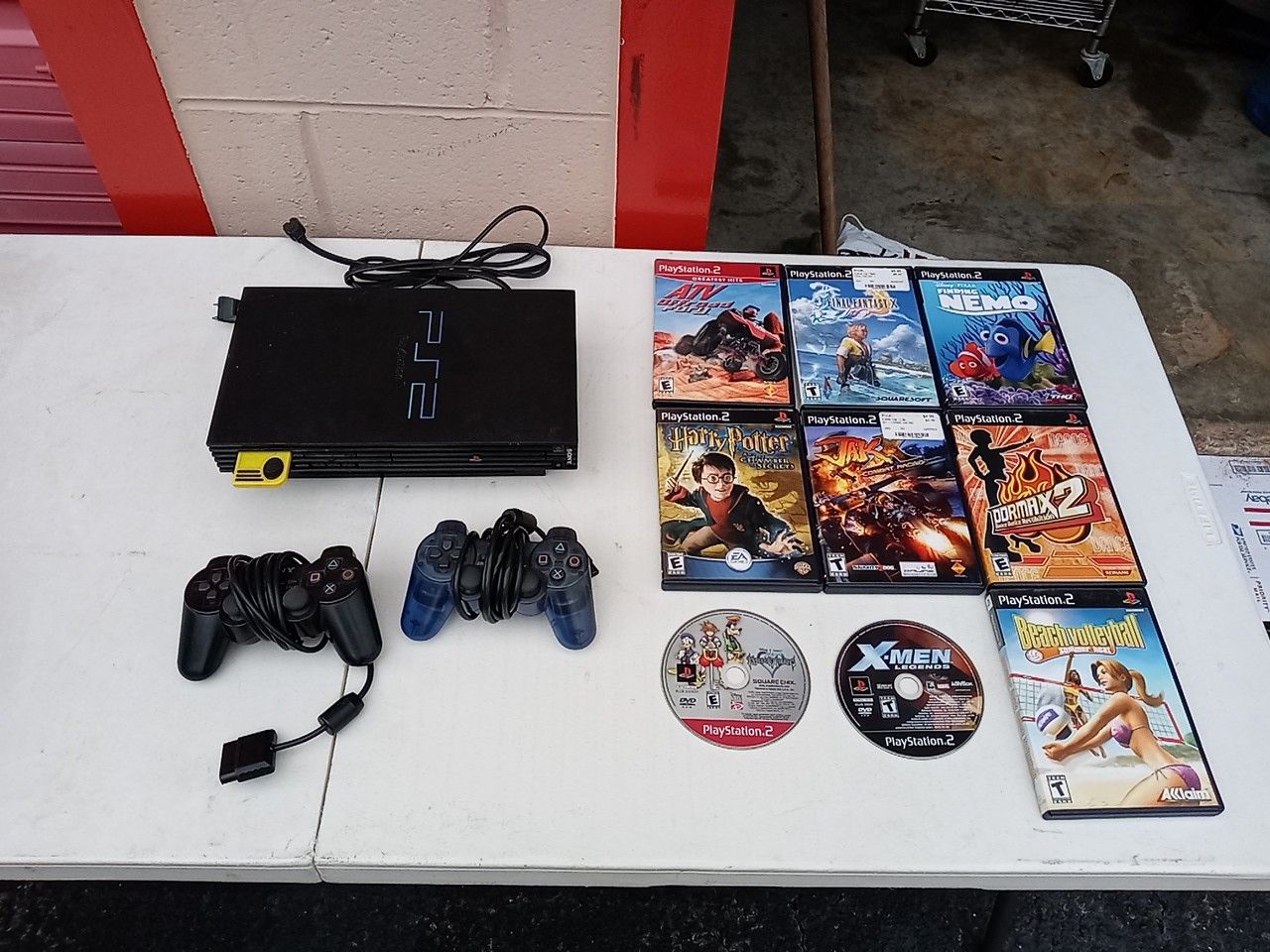 PS2 Playstation 2 w/ Controllers & Games