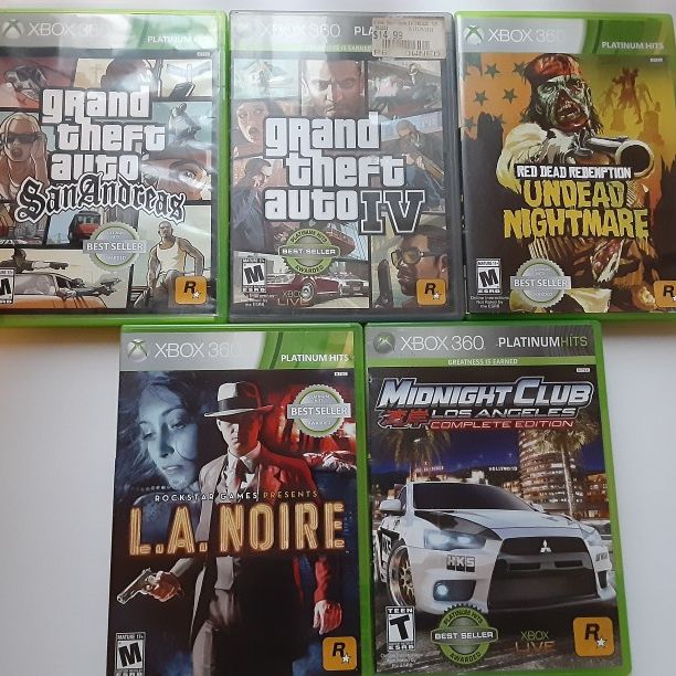 Lot of 2 Grand Theft Auto XBOX 360 Games BOTH COMPLETE Includes