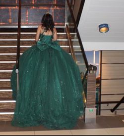 Emerald Green Quinceañera Dress