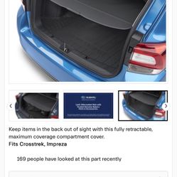 Subaru cargo cover