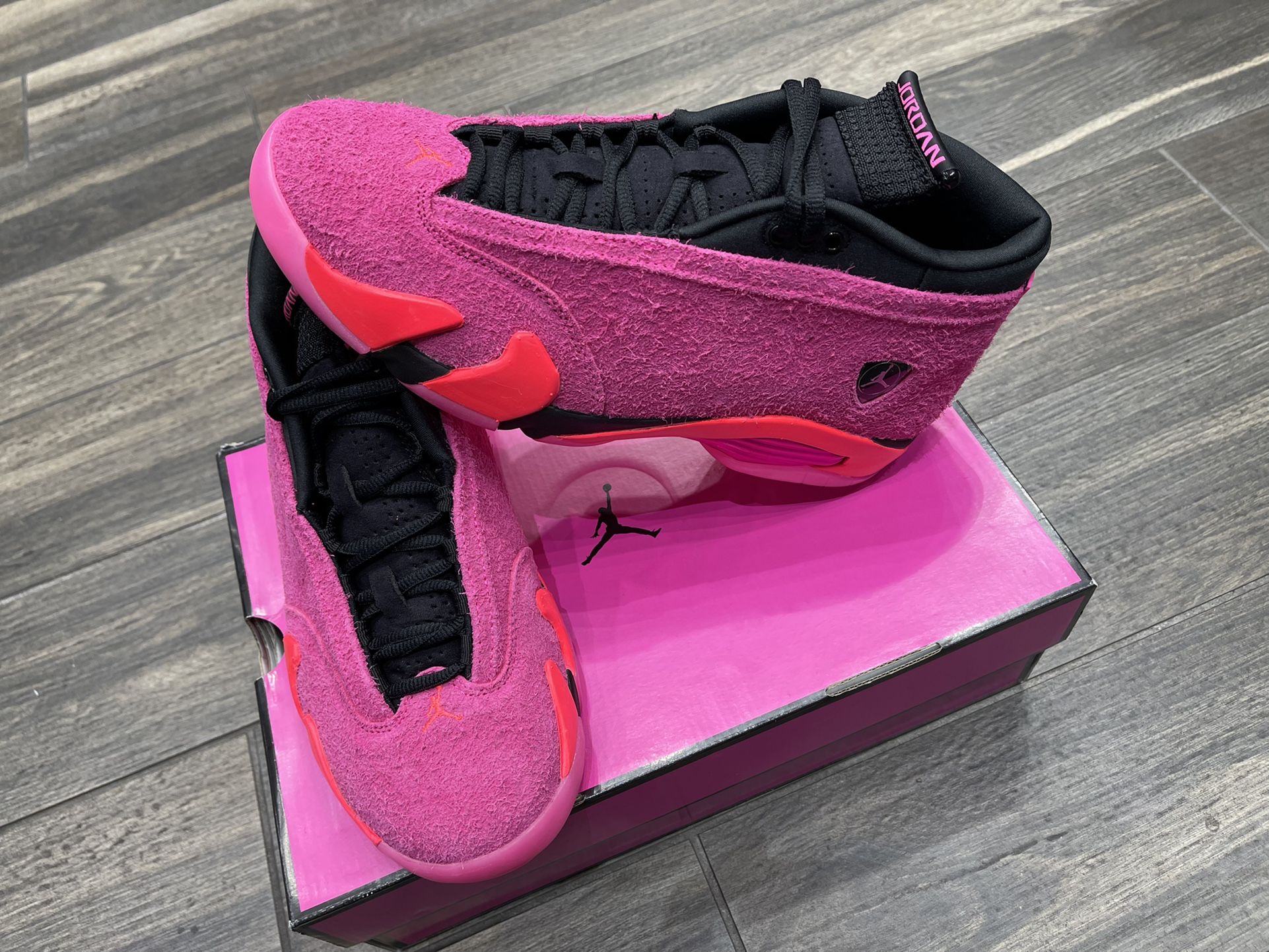 Shocking Pink Jordan 14s Size 11W / 9.5 Men