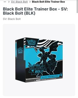 Pokemon Black Bolt ETB