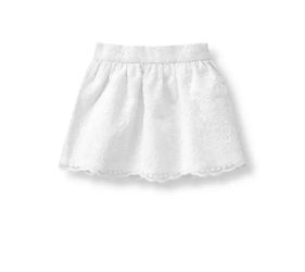 Used! Janie and Jack Embroidered Rose Skirt Sz 12