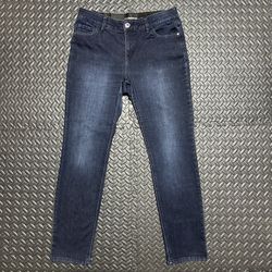 Liz Claiborne Jeans Sara Slim Leg Mid Rise Denim Dark Wash Casual Women’s 10