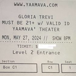 Gloria Trevi 2 Tickets   Monday 27 /24 