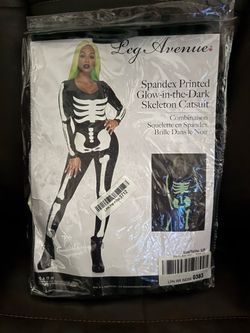 Glow-in-the-Dark Skeleton Catsuit