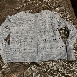 Crochet Womens Sweater Small From New York And Company