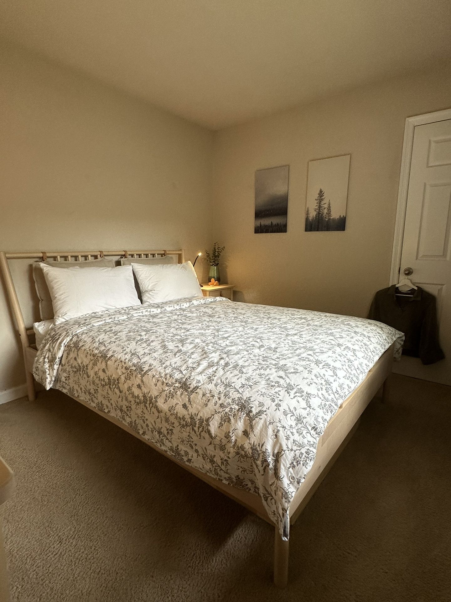 IKEA Björknäs Bjorknas Bed Frame and Mattress