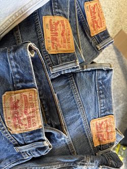 14 Pairs Of Levi’s 550 36” Waist And 30”long Button ups.
