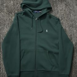 Green Polo Ralph Lauren Double Knit Fleece hoodie