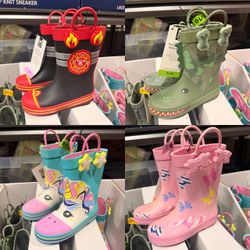 Members Mark Kids Waterproof Rain Boots Available in size 7/8-13/1 Brand New With Tags