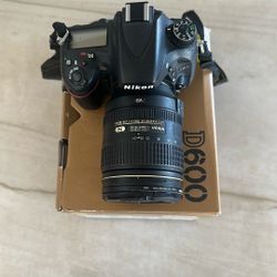 Nikon D600 Digital Camera W/ Lens