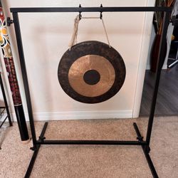 Gong From Nepal 15.5 With The Stand 