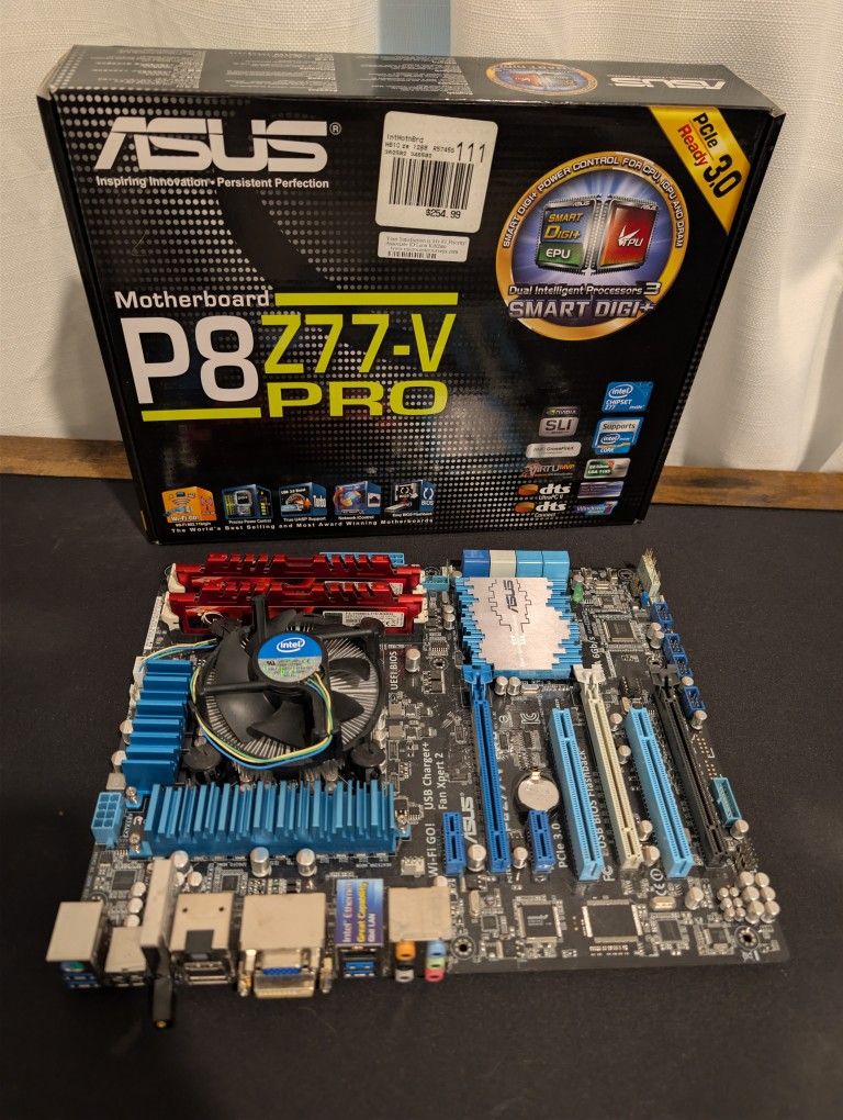 Intel i5 2500k + P8Z77 V Pro Motherboard + 8 GB RAM