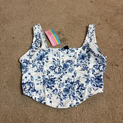 shein crop top size medium never worn with tags