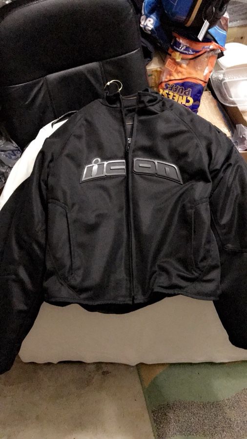 Large Icon Motorcycle Mesh Jacket Excellent Condition