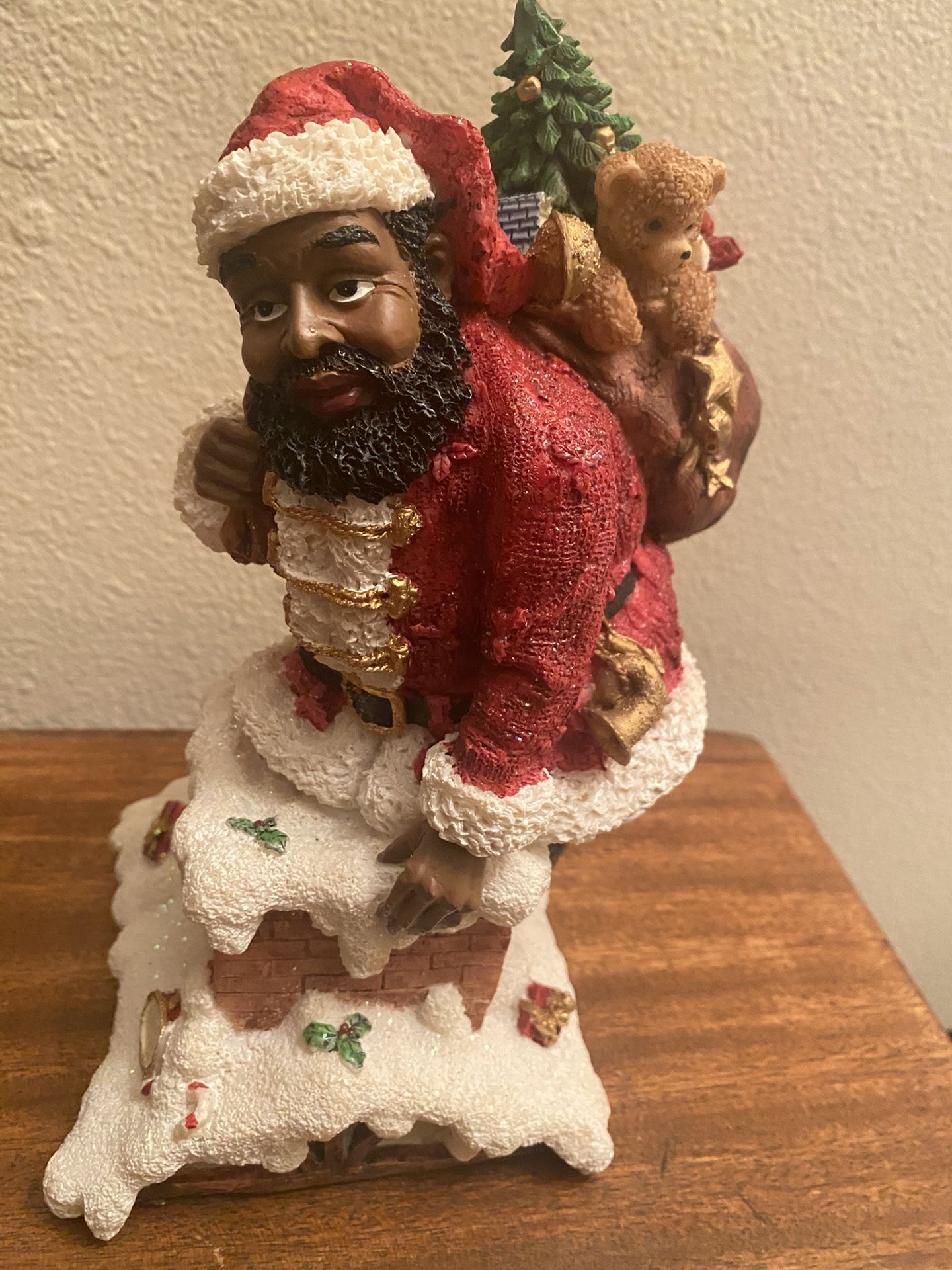 Black Santa Figurine