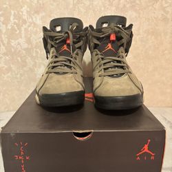 Travis Scott Jordan 6 Olive Men’s Size 9