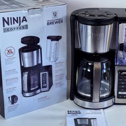 Ninja CE251 Programmable Brewer, with 12-cup Glass Carafe, Black and Stainless Steel Finish #938