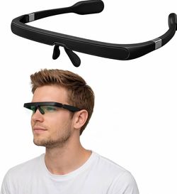 ► Smart Light Therapy Glasses, Improve Your Sleep in 7 Days, Feather-Light, Research-Backed Blue-Green Light, Boost Energy, Beat Jet Lag (Black)