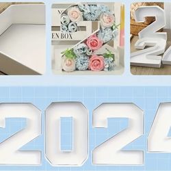 Cardboard Numbers 1 & 2