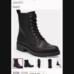 Christmas New In Box  COACH Boots Size 8