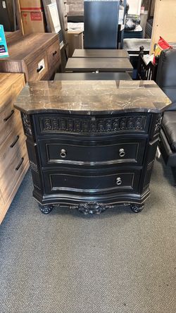 Used 3 Drawer marble top night stand