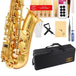 Glory Gold Laquer E Flat Alto Saxophone 
