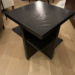Black Wooden Side table