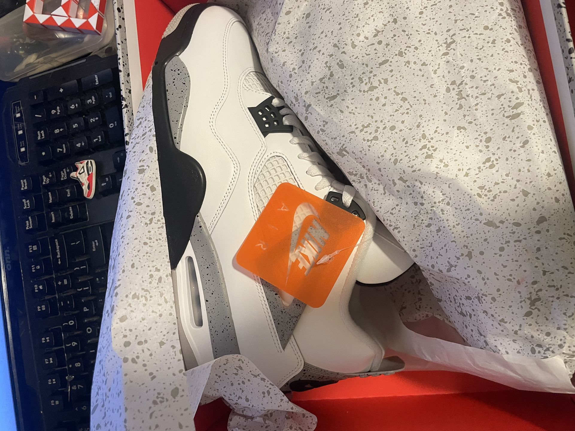 New Cement Jordan 4s Size 13