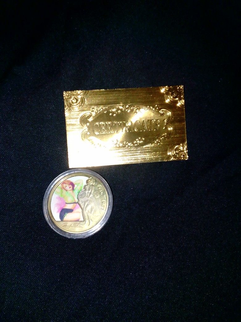 24k Gold Coin 99.9% Gold Plated Limited To 1000 Pcs