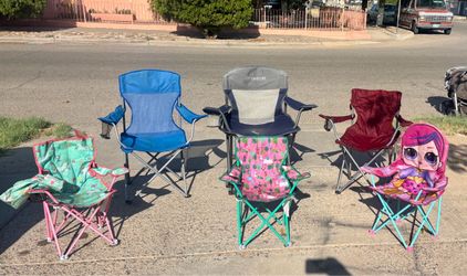 6 campaign chairs all $25