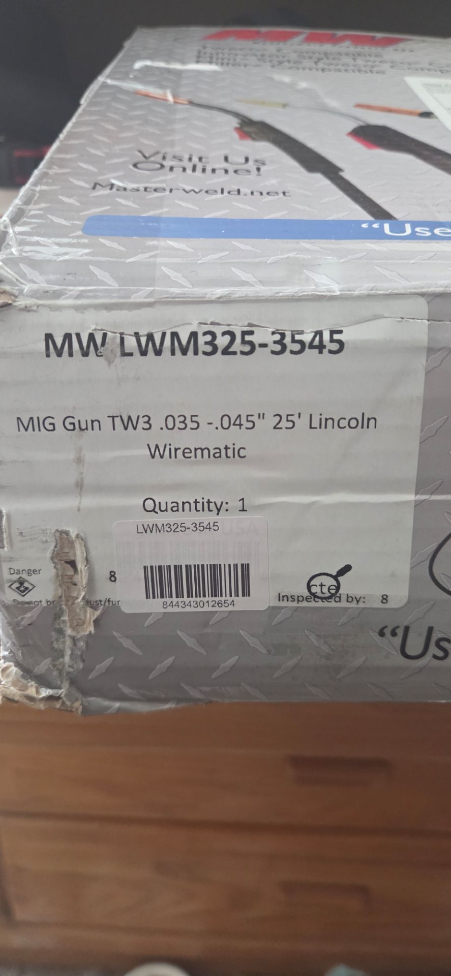 25' Lincoln electric MIG gun