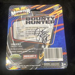 Bounty Hunter signed monster truck toy