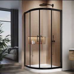 Round Shower Enclosure With Base