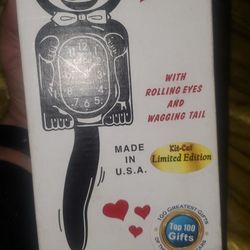 Vintage Cat Clock New In Box