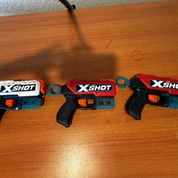 X-shot And Nerf Small Guns 5 Pack