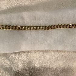 6MM CUBAN LINKED GOLD BRACELET FOR SALE