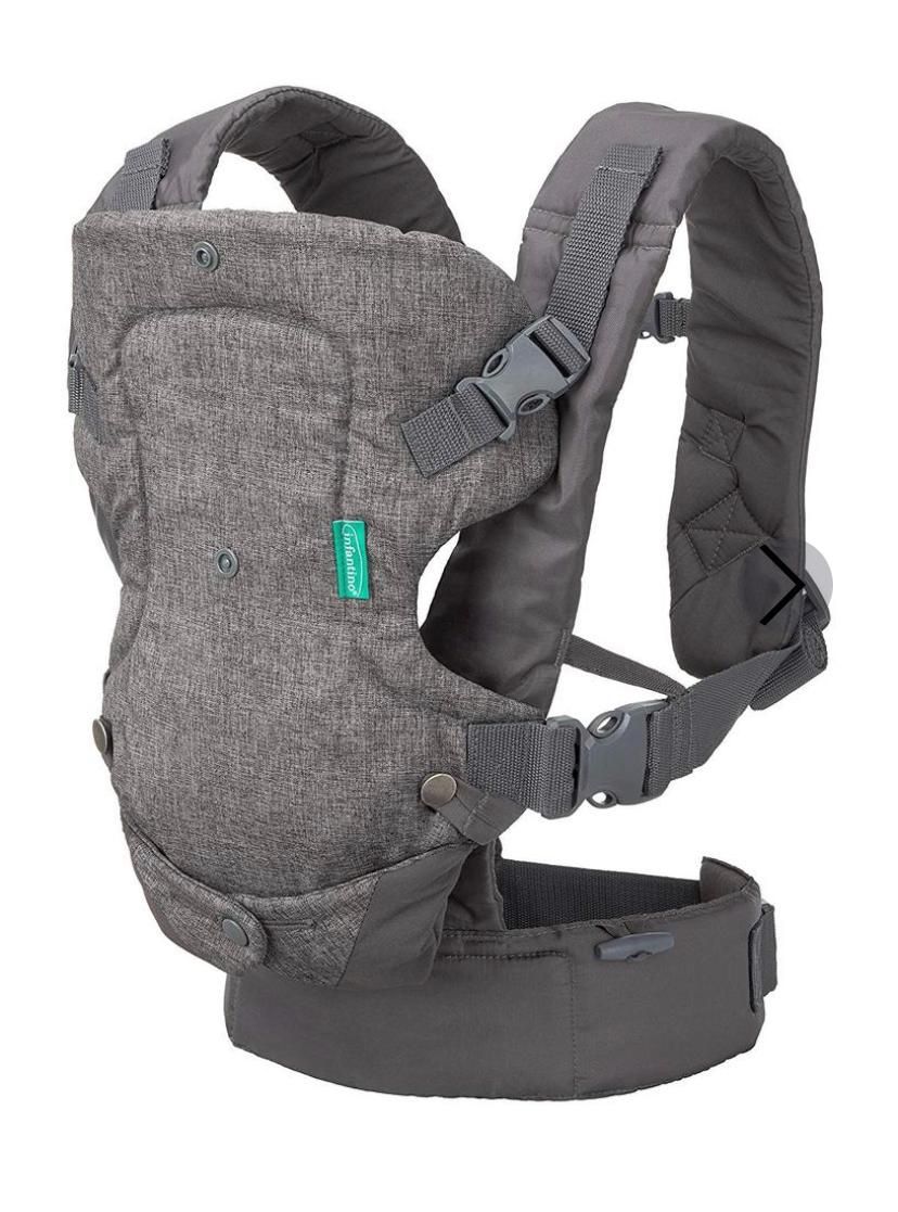 Brand new- Infantino Flip 4-in-1 Infant, Baby Convertible Carrier- gray