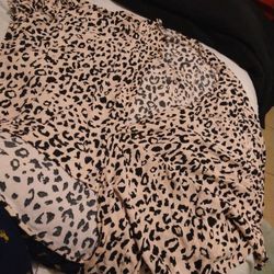 Cardigan Leopard Print Rose Pink