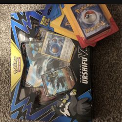 Pokemon Urshifu Box + 2 Mystery Holo Packs 