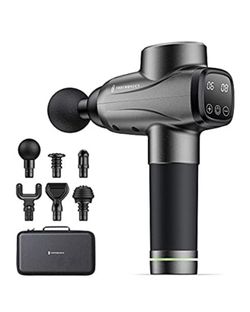 Massage Gun TaoTronics Professional Deep Tissue Muscle Massager Gun Percussion Handheld Electric Muscle Massager with 10 Speed Levels 6 Massage Heads