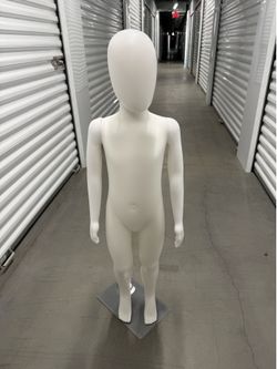 Brand New Full Body Kid Dress Form Child Mannequin Metal Stand  White