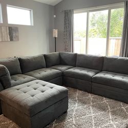 Sectional With Ottoman 