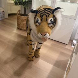 HANSA Giant Life-Size Plush Tiger – Realistic Safari Stuffed Animal (new)