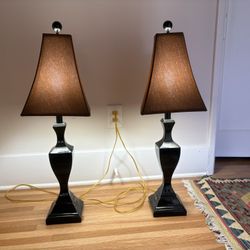 32” Pair of Lamps
