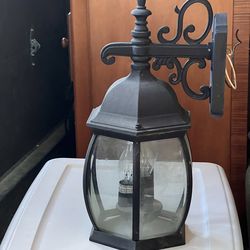 Set of three exterior wall lights