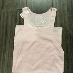 Pink Love You Chrome Tank