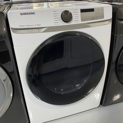 Samsung White 7.5 Cu. Ft. Gas Dryer With Steam Sanitize 