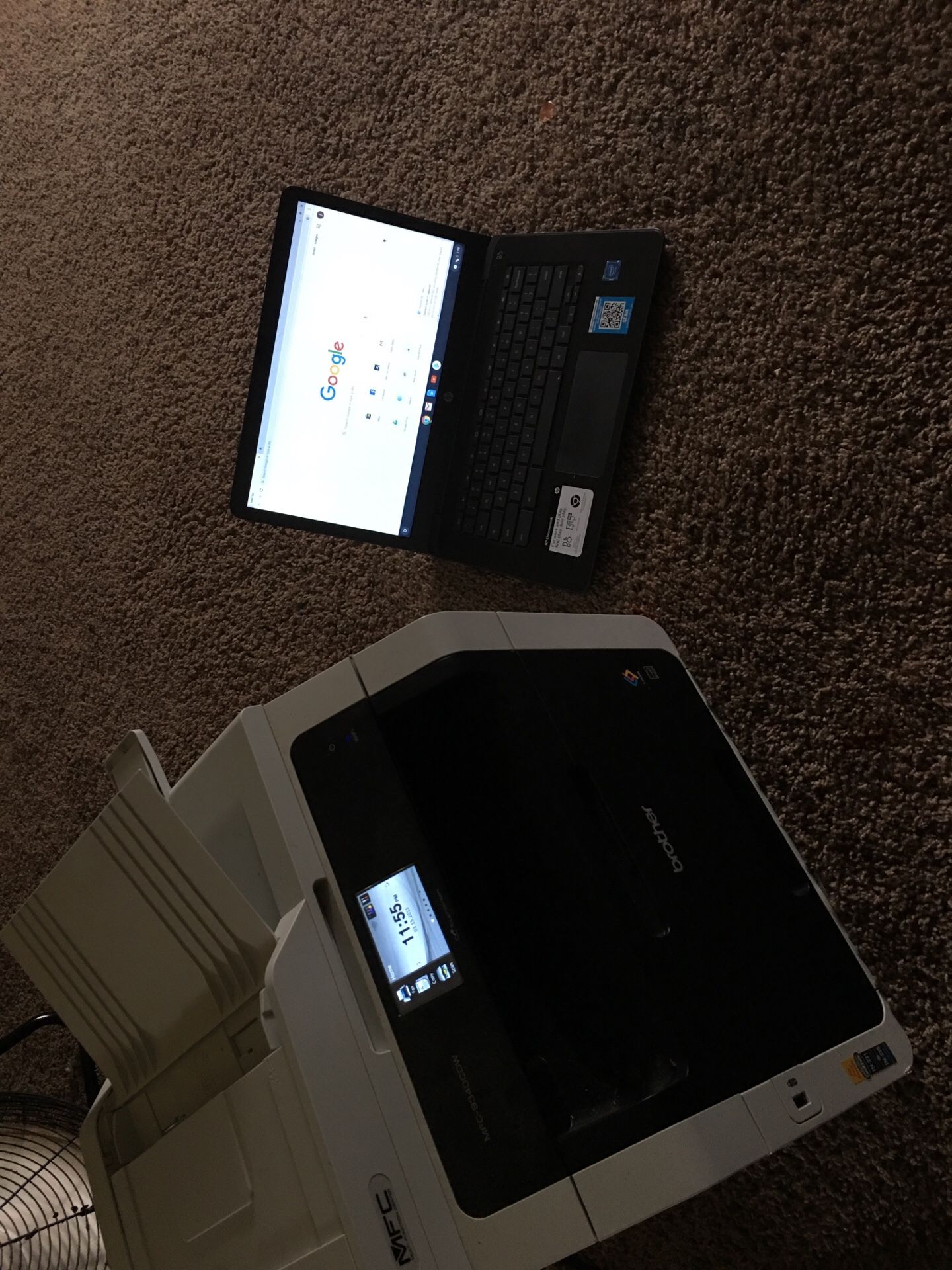 Hp Chromebook and brother printer